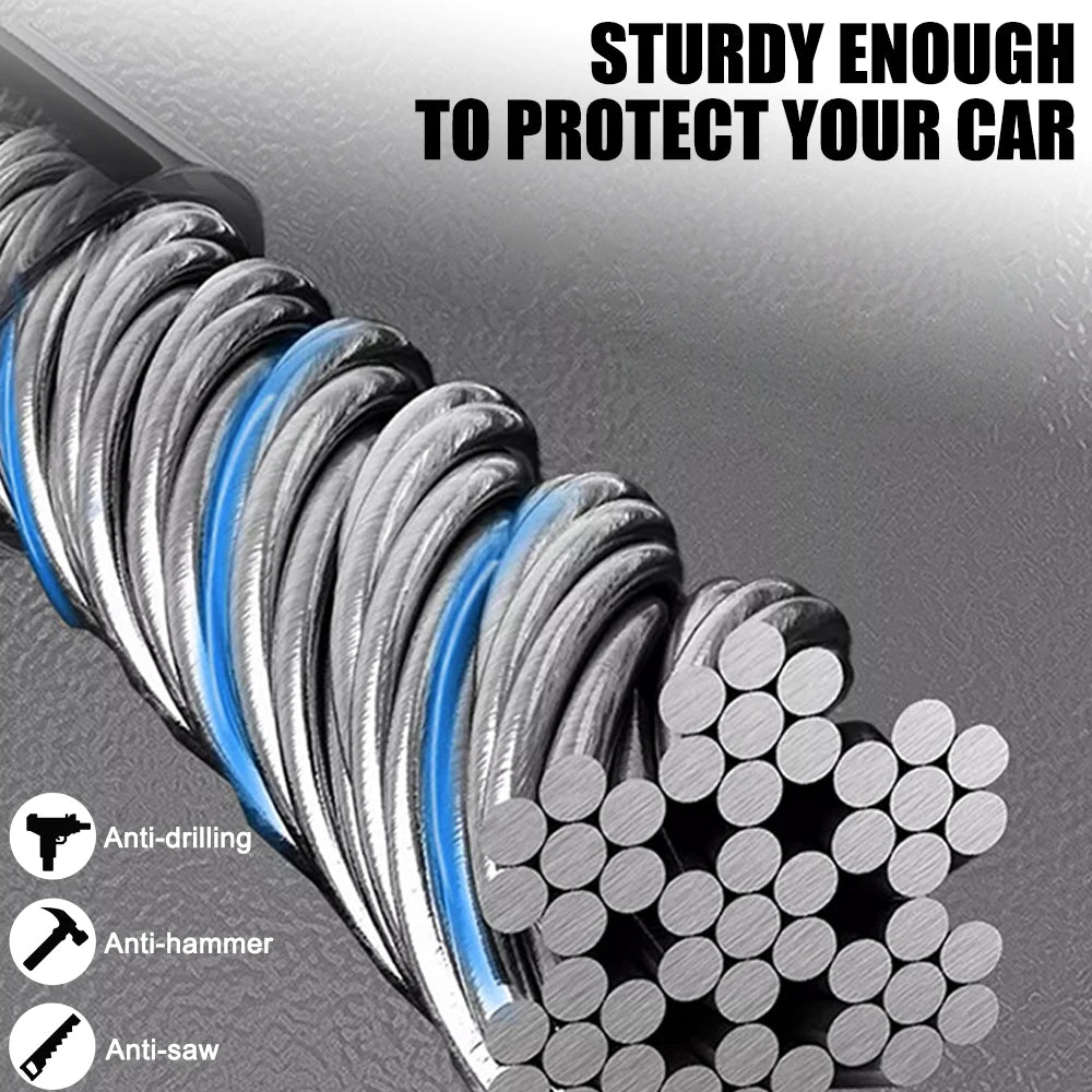 For Truck SUV Van RV Anti Theft Car Device Seat Belt Lock Universal with 3 Keys Car Steering Wheel Lock Car Accessories